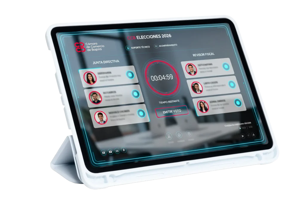 Modelo de sistema para votación de la Cámara de Comercio de Bogotá